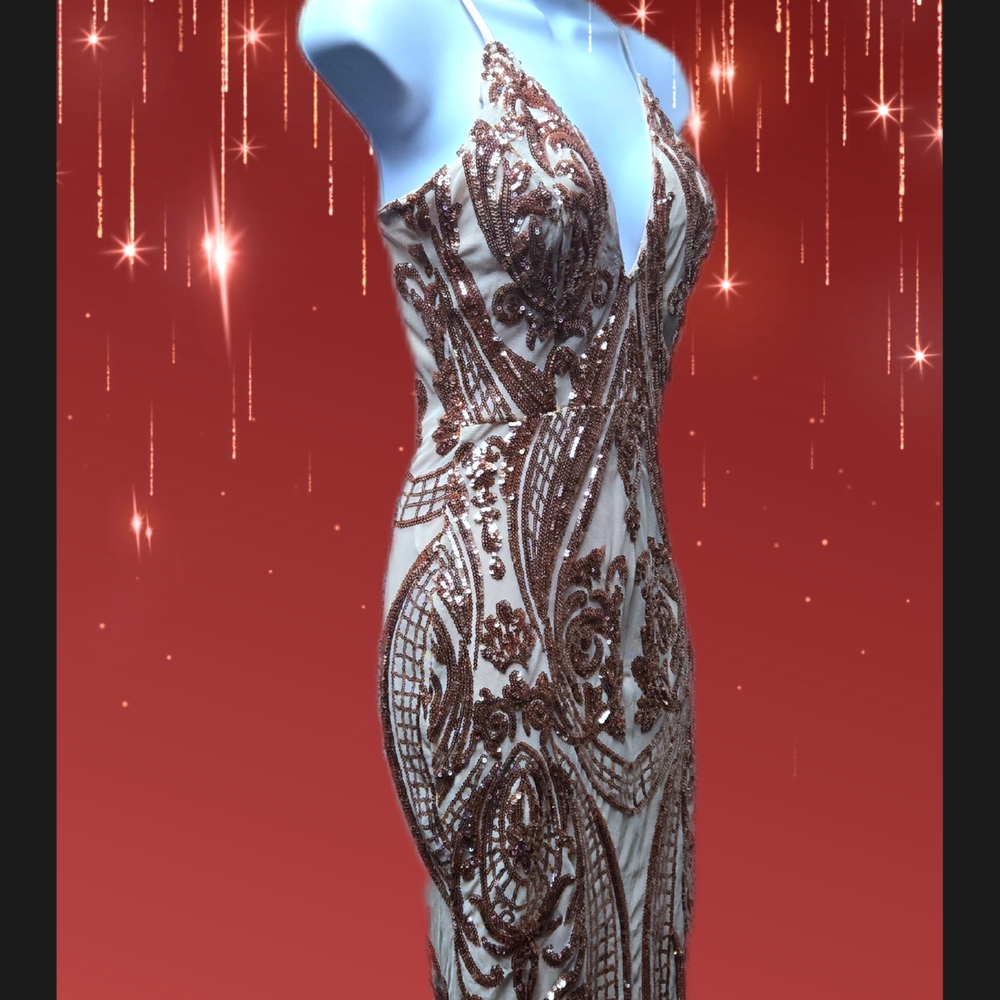 Elegant Sequin Embellished Dress By Fashion Nova